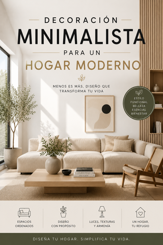 Ebook — “Decoración Minimalista para un Hogar Moderno”